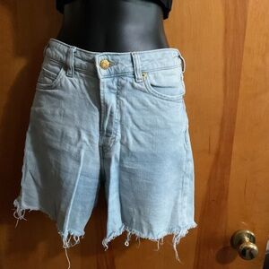 Women's Light Blue Denim Cutoff Shorts